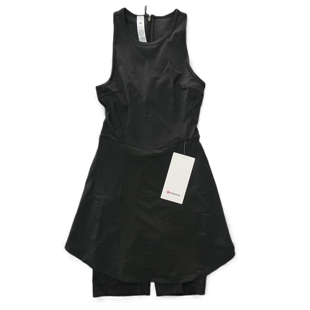 New Lululemon Size 6 Nulux Running Dress 8" Graphite Grey Sleeveless GGRE